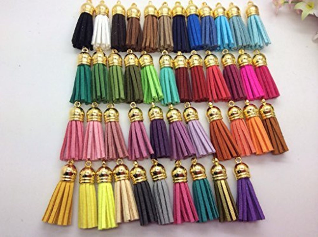 Tassel Charms Tassel Pendants Faux Suede Tassels Assorted Charms