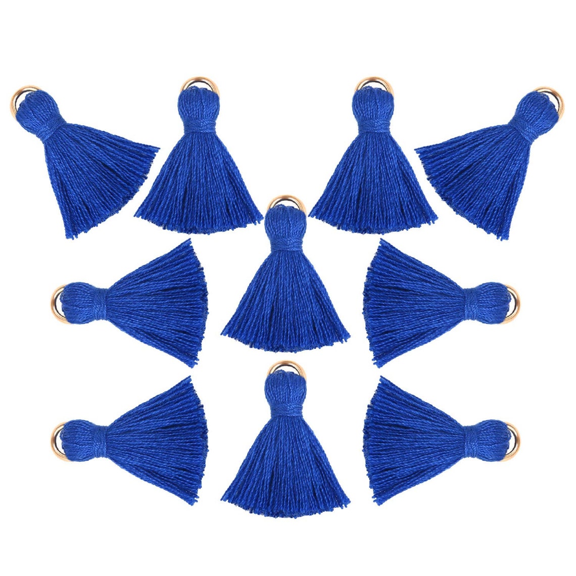Tassel Charms Tassel Pendants Royal Blue Tassels Cotton - Etsy UK