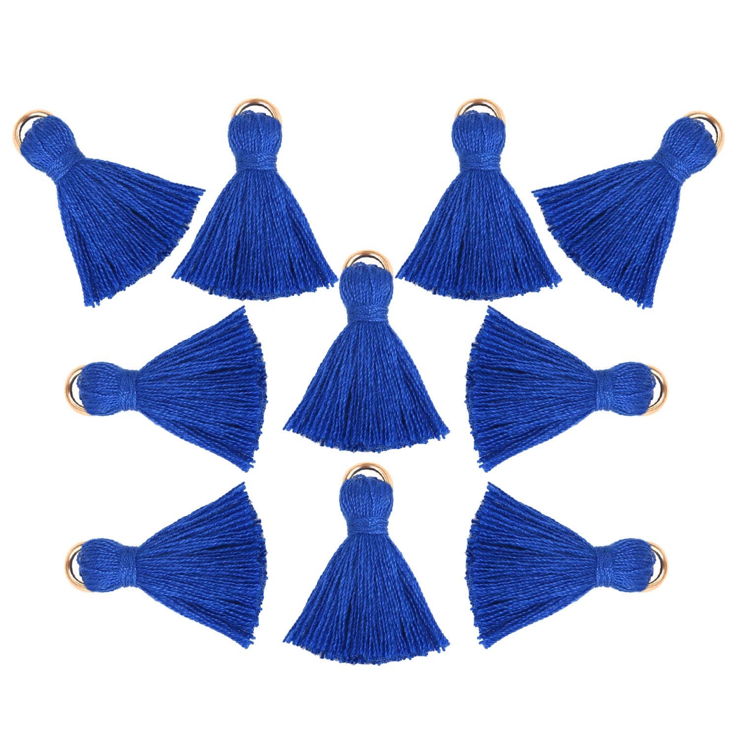 Tassel Charms Tassel Pendants Royal Blue Tassels Cotton Etsy UK