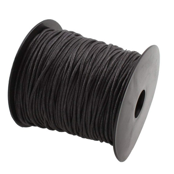 Waxed Cord Black Necklace Cord Bracelet Cord Cotton Cord BULK Cord  Wholesale Cord Jewelry Making Cord 100 Yards 