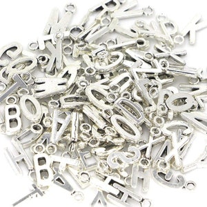 Letter Charms in Sterling Silver. Letter Charms. Letter Charms for Bracelets. Initial Charms. Bulk Charms. Initial Charm.