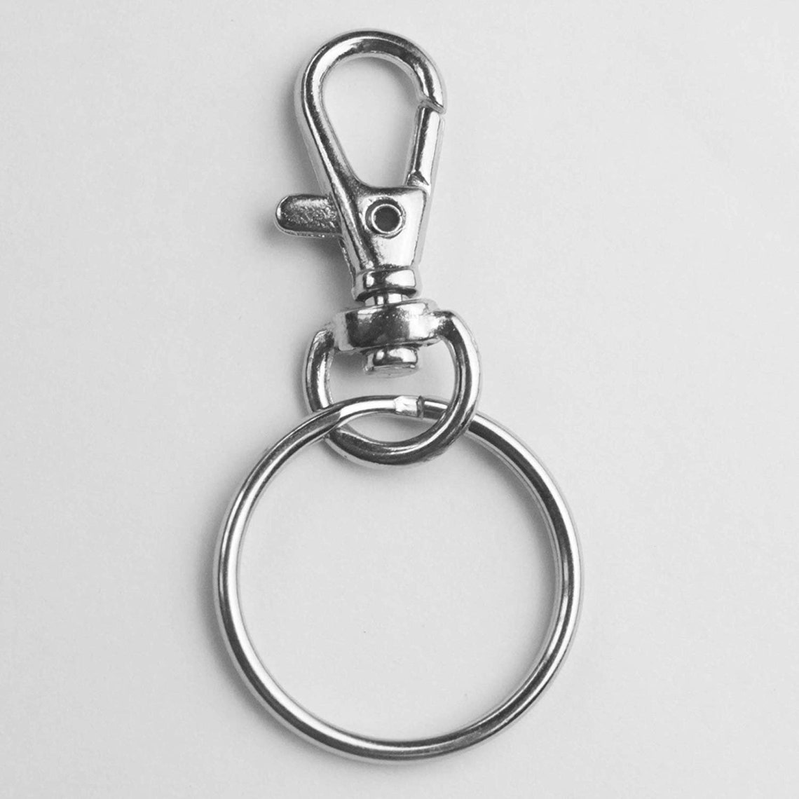 Silver Swivel Clasps Keychains Large Lobster Clasps Key Chain Etsy