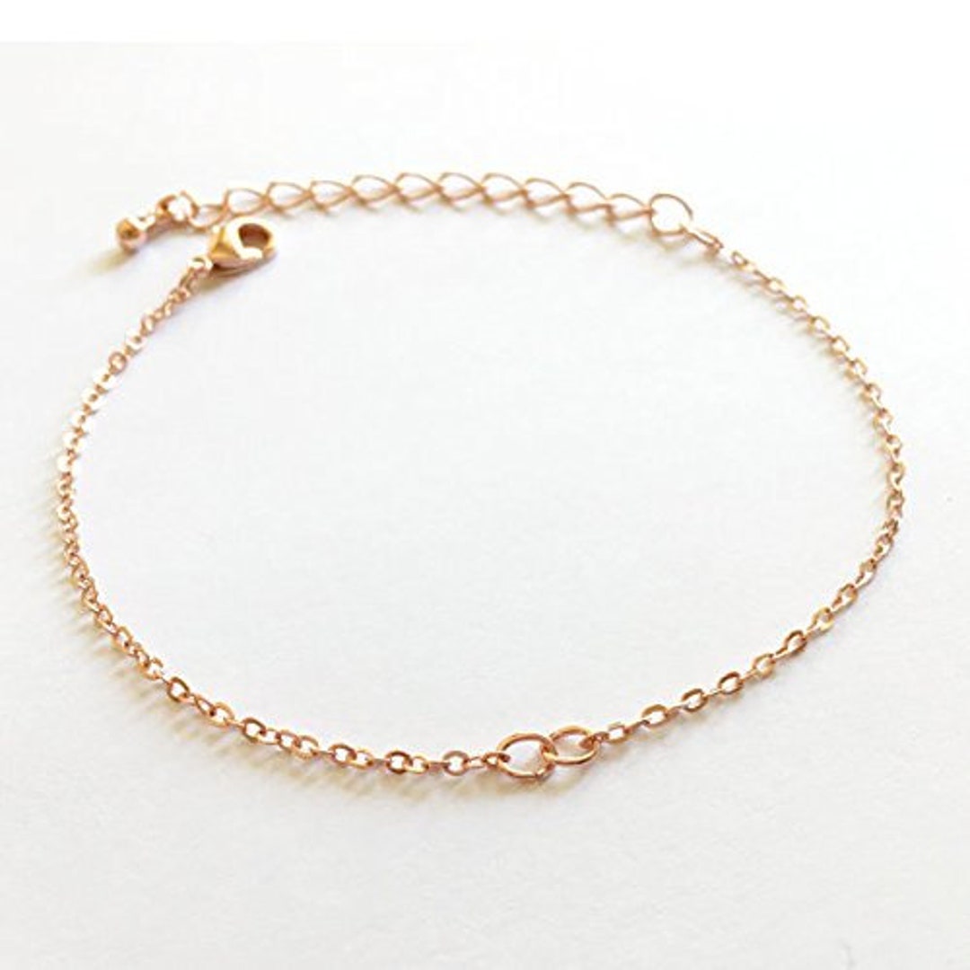 Rose Gold Bracelet Chains Link Chain Bracelets Rose Gold Chains