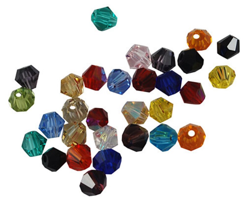 Bulk Beads 4mm Bicone Beads Assorted Colors Birthstone Beads Etsy