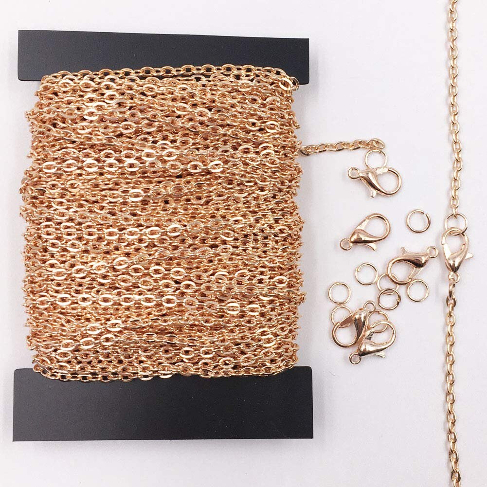 Rose gold on sale chain bulk
