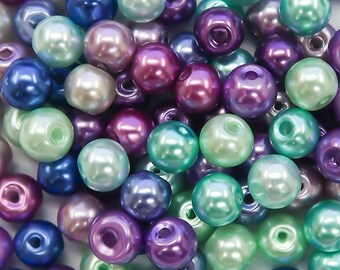 Wholesale Beads Bulk Beads 6mm Glass Pearls 6mm Beads Assorted Beads 6mm Glass Beads 6mm Pearls Mermaid Beads 500pcs