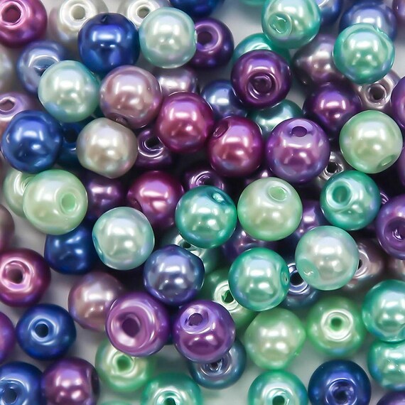 Wholesale Beads Bulk Beads 6mm Glass Pearls 6mm Beads Assorted Etsy