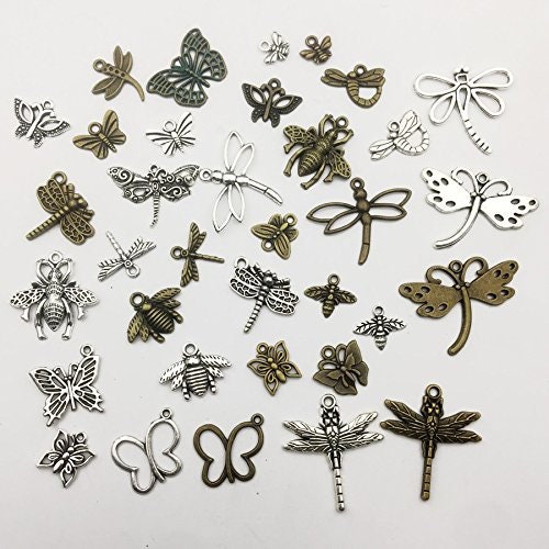 Enamel Bee Charm For DIY Jewelry Making Butterfly, Dragonfly, Bees, Frog,  Mushroom Pendants In 1 Box From Chinakelly_jewelry, $24.35