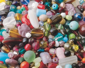 Glass Beads Bulk Beads Assorted Beads Assorted Glass Beads 1 Pound Beads Wholesale Beads Assorted Beads Mix