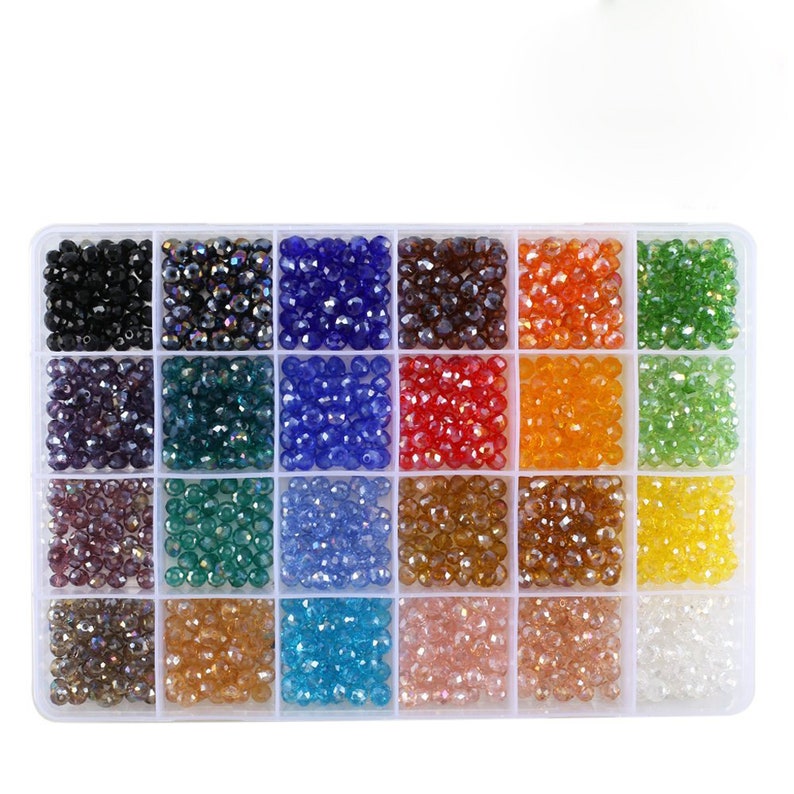 BULK Beads Glass Beads Wholesale Beads Assorted Beads Faceted Etsy