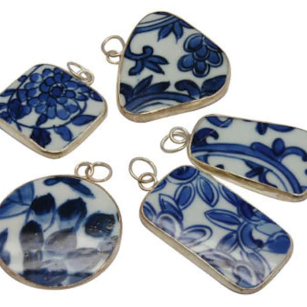 Broken China Pendants Wholesale Assorted Porcelain Assorted Size Styles Famille Rose