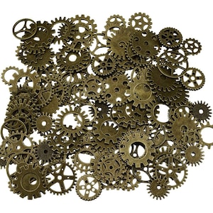 Steampunk Gears Charms Assorted 200 Grams Cogs DIY Project Pendants Necklace