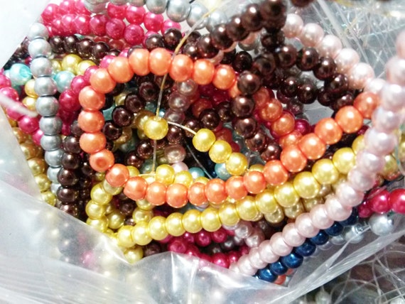 Wholesale Beads Bulk Beads 4mm Glass Pearls 4mm Beads Assorted