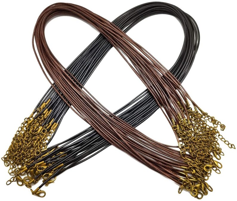 Wholesale Necklaces Necklace Cord Wax Cord Necklace Blanks 18 Etsy