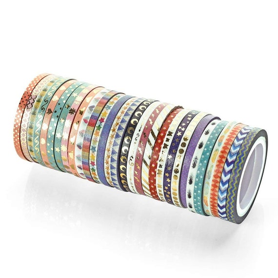 BULK Washi Tape Decorative Tape Gift Wrapping Embellishments Scrapbooking  Assorted Washi Tape Wholesale Tape 3mm Washi Tape 48 Rolls