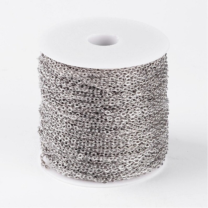 Bulk Cable Chain Unfinished Chain Silver Link Chain Antiqued Etsy