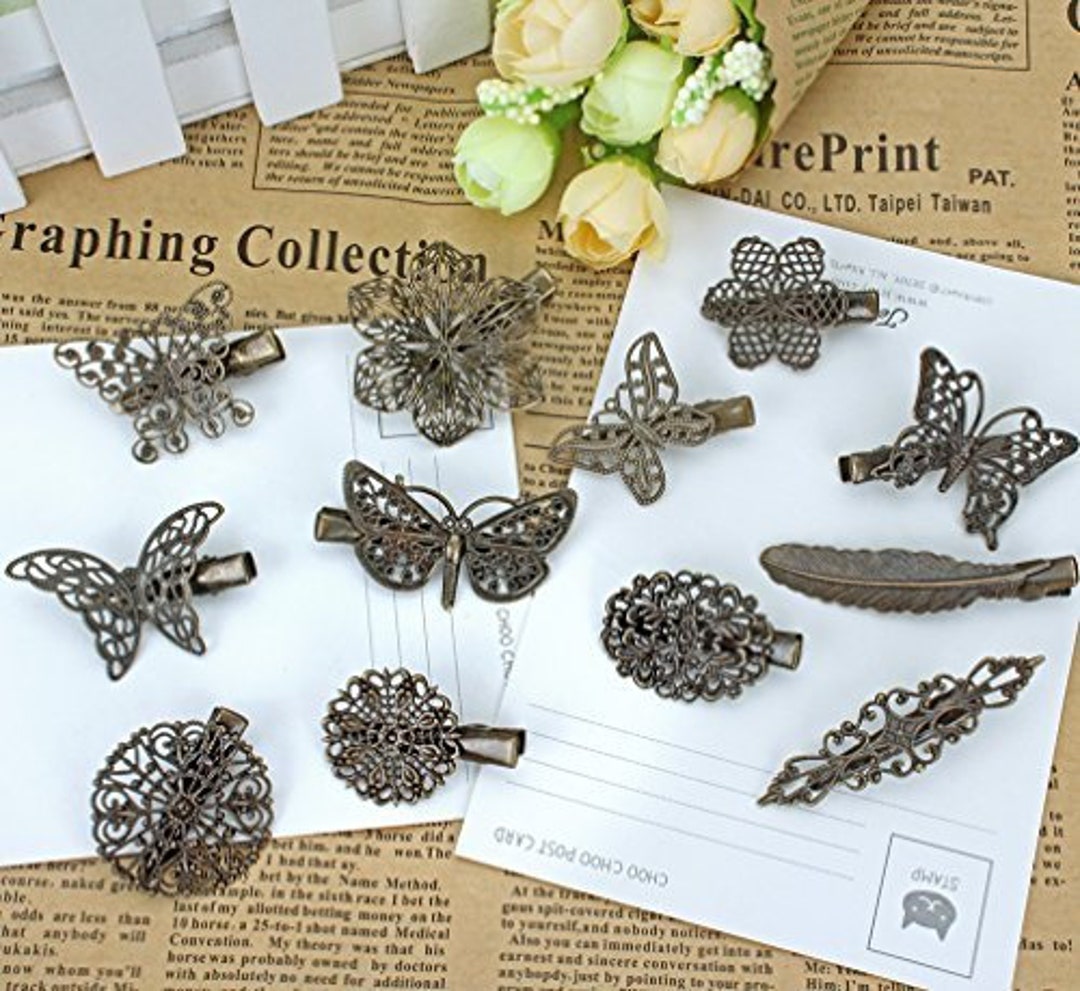 Alligator Clips Blank Hair Clips Assorted Alligator Clips Clip Blanks