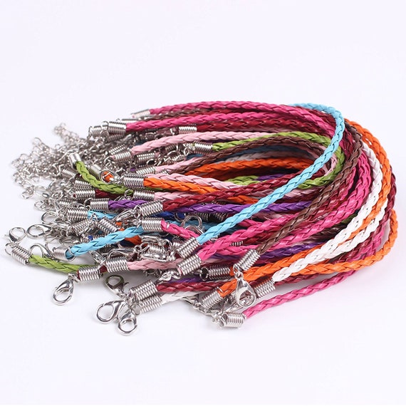 Wholesale Bracelets Faux Leather Bracelet Blanks Assorted Bracelets Braided  Leather Bracelet Cords BULK Bracelets 50pcs