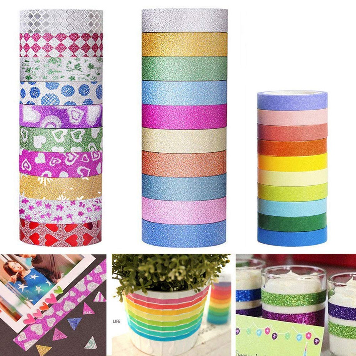 BULK Washi Tape Decorative Tape Gift Wrapping Embellishments Etsy