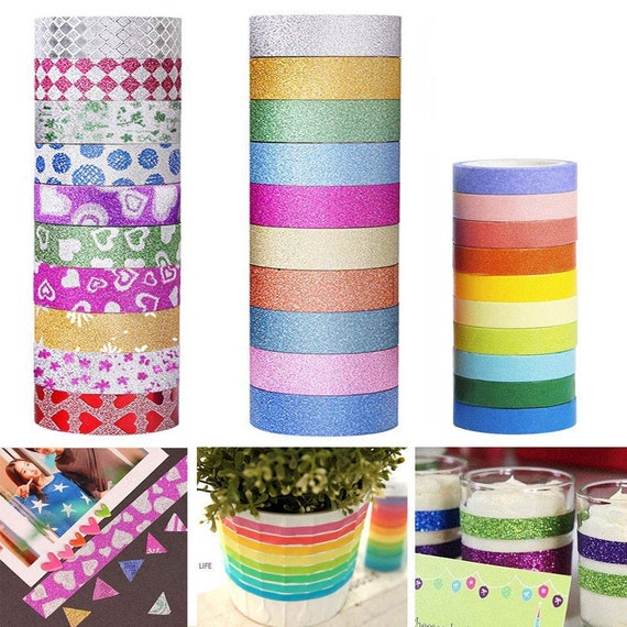 Buy BULK Washi Tape Decorative Tape Gift Wrapping Embellishments  Scrapbooking Assorted Washi Tape Wholesale Tape Washi Tape Glitter 30 Rolls  Online in India 