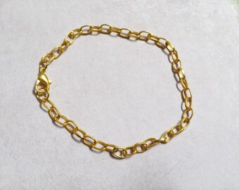 Gold Charm Bracelets Chain Bracelets Link Bracelets Gold Link Chains Wholesale Bracelets Wholesale Chain-50 pieces