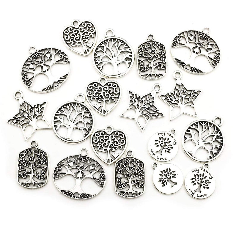 Tree Charms Tree of Life Charms Bulk Charms Wholesale Charms Etsy