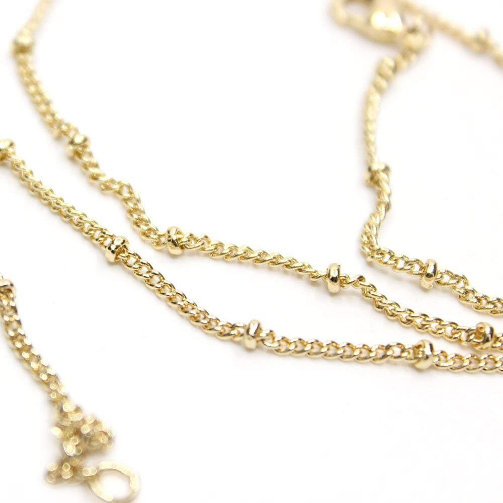 Gold Necklace Chains Finished Chain Necklaces Gold Plated Stainless Steel Chains  Wholesale Chains BULK Chains 24 Inch Chains 12pcs 