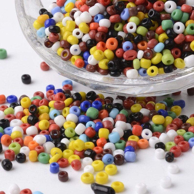 Glass Seed Beads Assorted Beads Lot 8/0 Seed Beads BULK Beads Etsy Sweden
