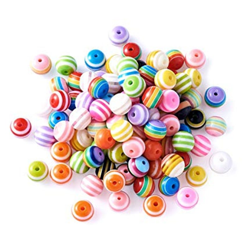 Bulk Beads Wholesale Beads Striped Beads Acrylic Beads Large Etsy