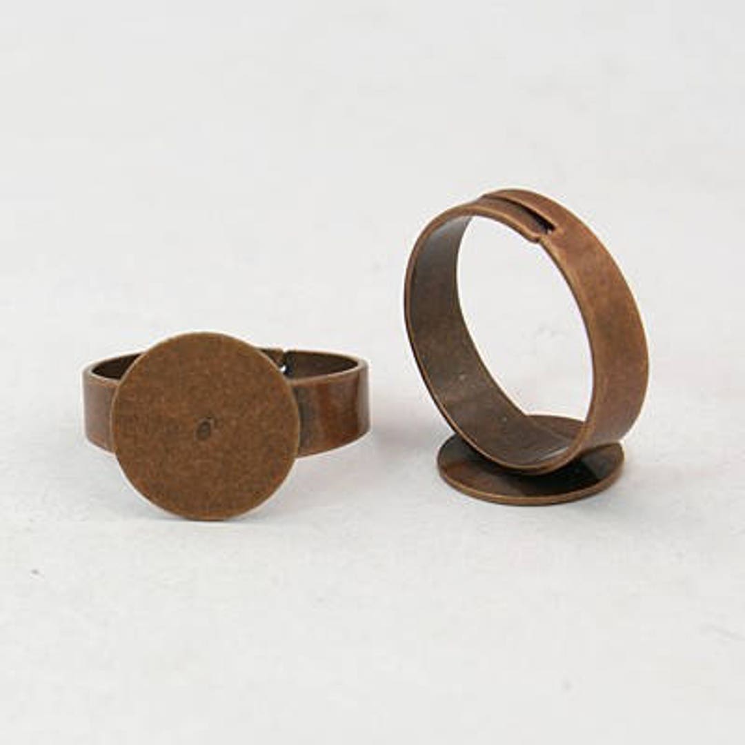 Ring Blanks Blank Rings Adjustable Rings Antiqued Copper Rings Bulk Rings Wholesale Rings 10 Pieces Etsy UK