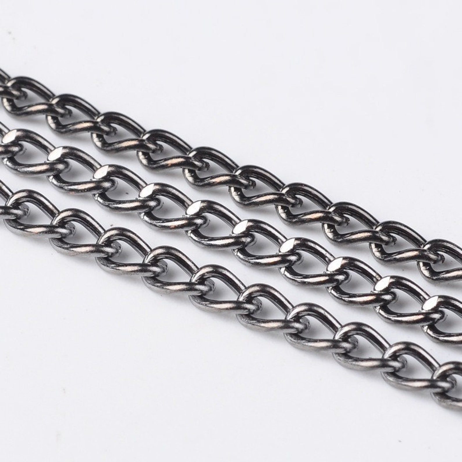 Bulk Chain Gunmetal Chain Chains for Necklaces Wholesale Chain Etsy