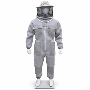 Tuta da apicoltore in rete 3D ventilata, tuta da apicoltore in rete traspirante, abbigliamento protettivo integrale per apicoltore, attrezzatura da apicoltura unisex, forniture per apicoltura