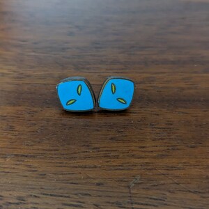 2D Scarab earrings