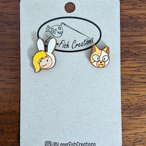 Fionna and Cake earrings