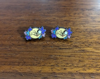 Jake the Dog Tattoo post earrings