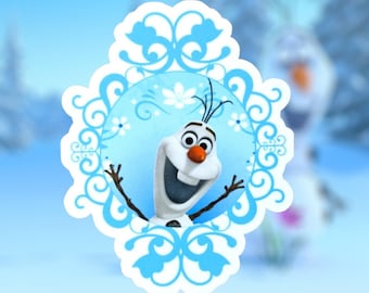 Frozen Olaf Sticker, Disney Olaf Sticker Decal
