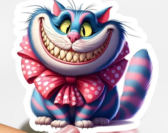 Cheshire Cat Sticker - Etsy