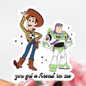 Disney Woody and Buzz Lightyear Sticker, Woody Sticker, Buzz Lightyear Sticker, Toy Story Decal