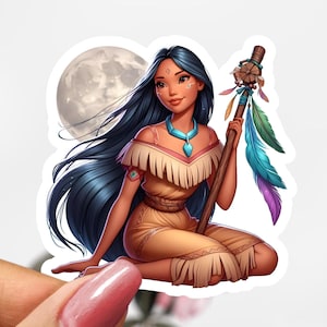 Pocahontas Sticker, Disney Princess Decal