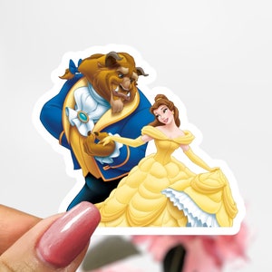 Beauty and Beast Sticker, Belle Princess Sticker Decal