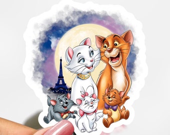 Aristocats Sticker, Disney Cat Sticker Decal