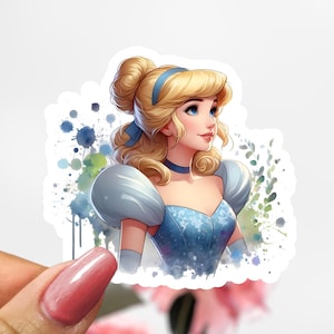 Disney Cinderella Sticker, Princess Sticker Decal
