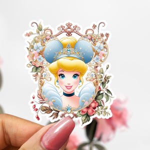 Disney Cinderella Sticker, Princess Sticker Decal