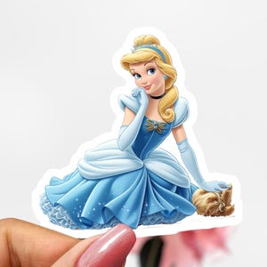 Disney Cinderella Sticker, Princess Sticker Decal