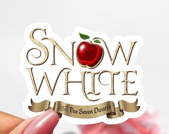 Snow White Sticker,  Cartoon Disney Sticker Decal, Princess Snow White Sticker