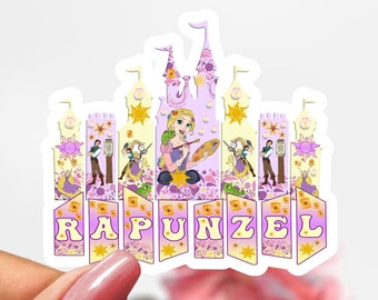 Rapunzel Sticker,  Cartoon Disney Sticker Decal, Princess Rapunzel Sticker