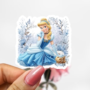 Disney Cinderella Sticker, Princess Sticker Decal