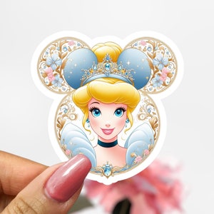 Disney Cinderella Sticker, Princess Sticker Decal