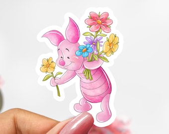 Winnie the Pooh Piglet Sticker, Winnie the Pooh Sticker Decal