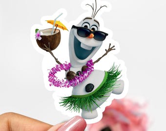 Frozen Olaf Sticker, Disney Olaf Sticker Decal